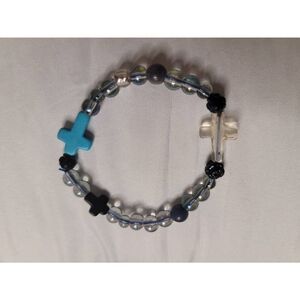 Unisex Cross charm  bracelet